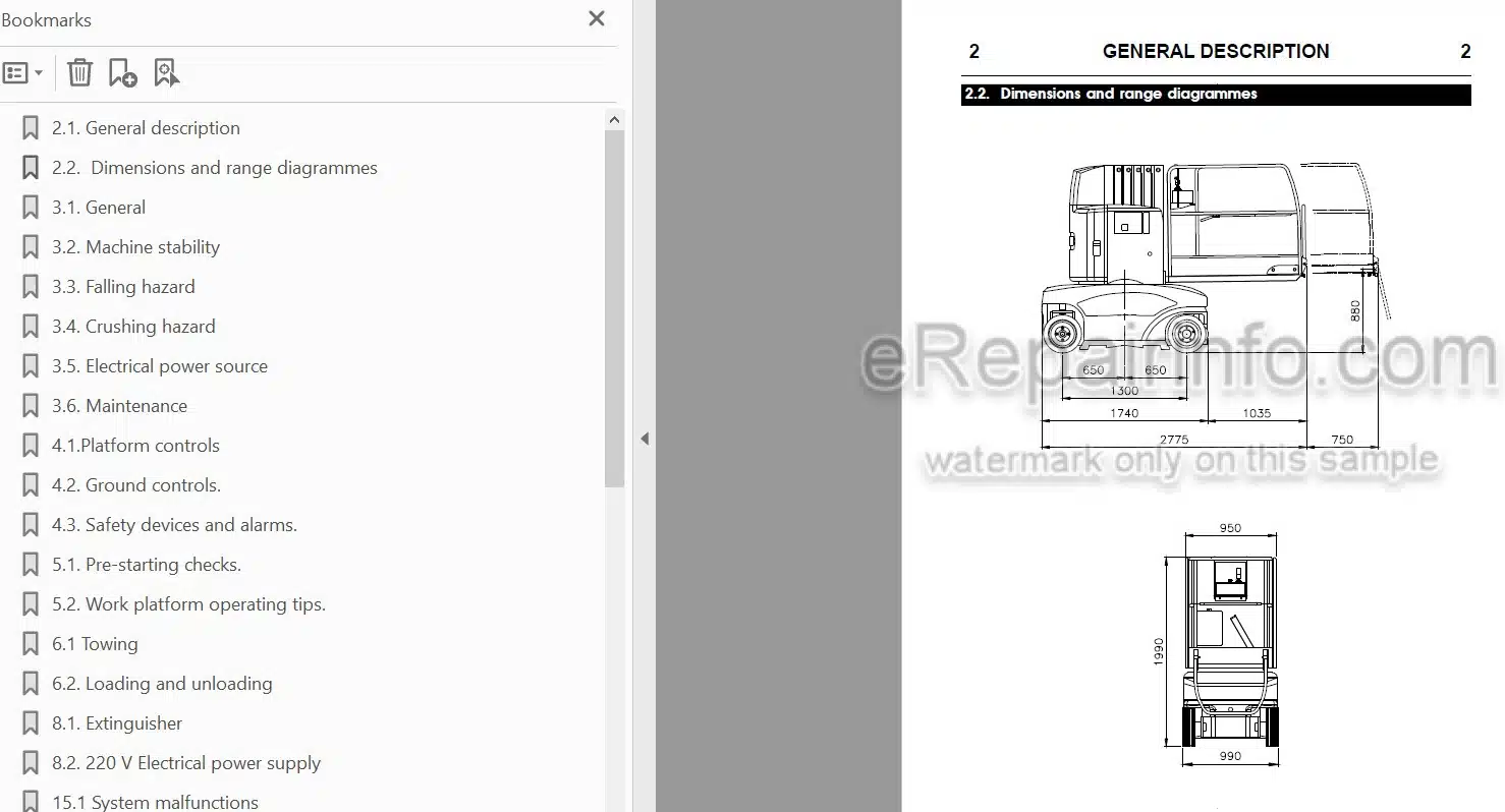 Photo 4 - JLG Toucan 910 Operators And Safety Manual Mast Boom Lift