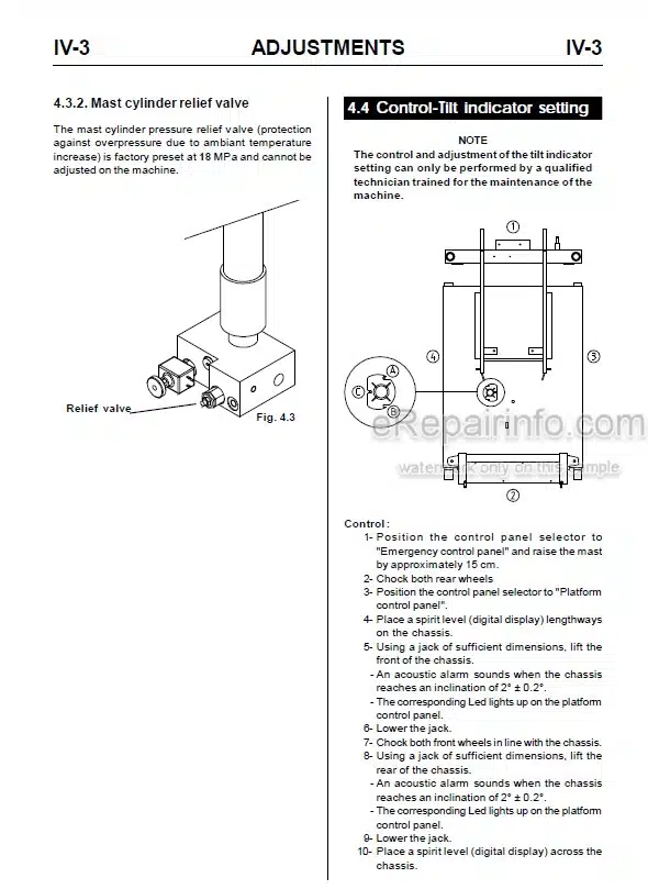 Photo 4 - JLG Toucan Junior 6 8 Service Manual Mast Boom Lift