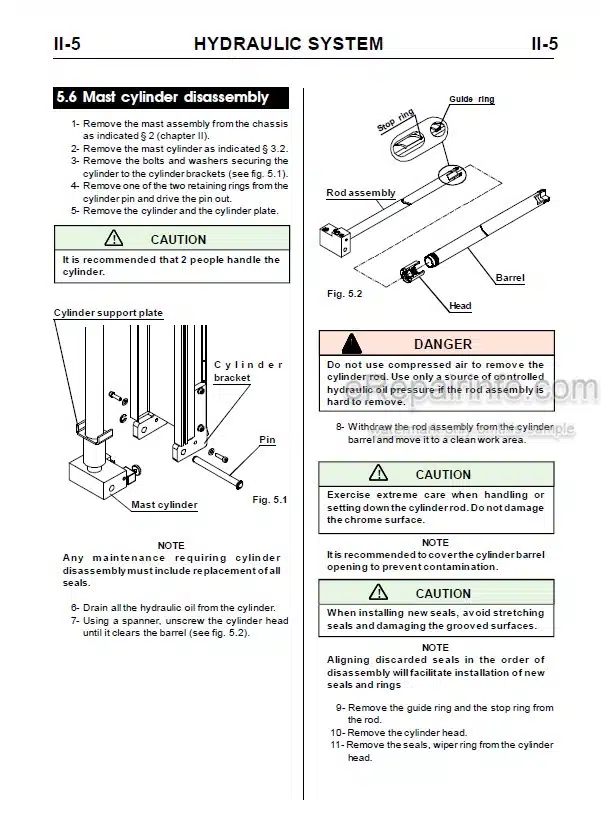 Photo 5 - JLG Toucan V1331E Service Manual Mast Boom Lift MA0300-01