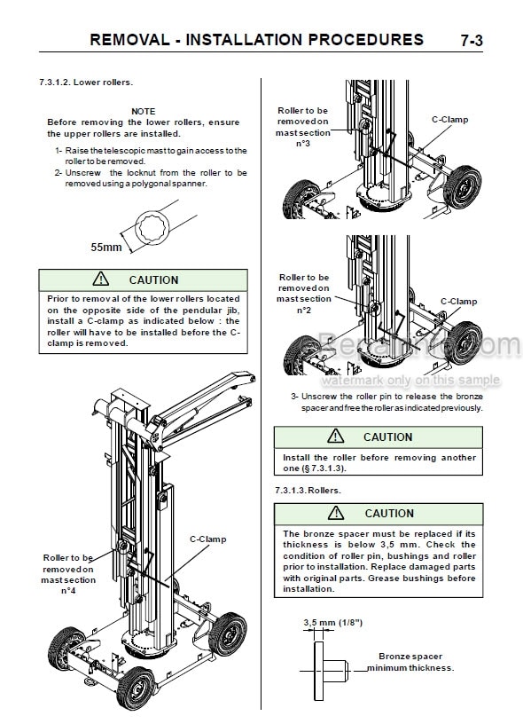 Photo 5 - JLG Toucan V2039E Service Manual Mast Boom Lift MA0179-01