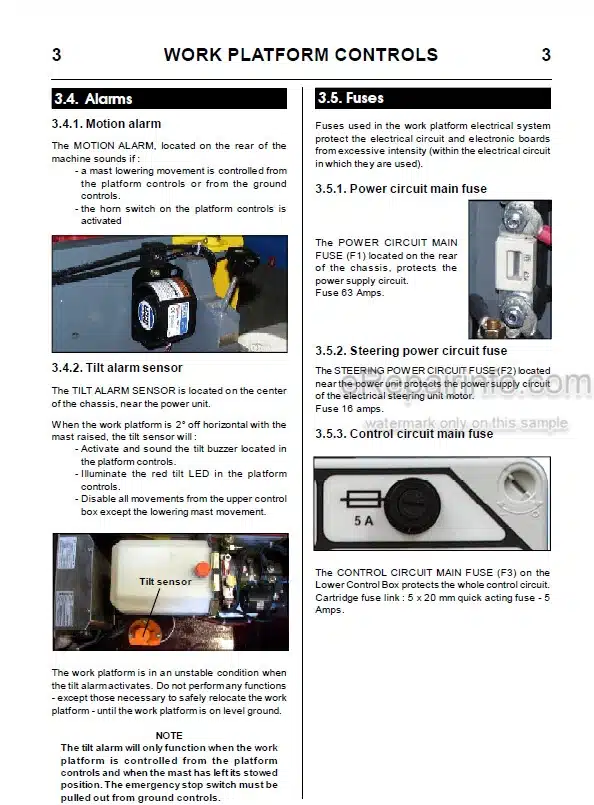 Photo 4 - JLG V1331E Operators Safety Maintenance Handbook Mast Boom Lift MA0279-01