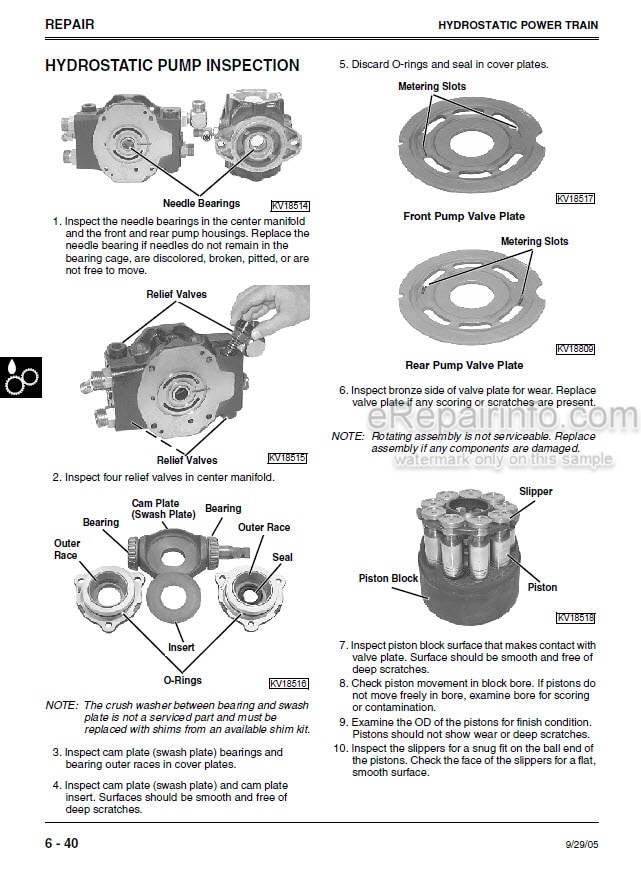 Photo 12 - John Deere 260 270 Technical Manual Skid Steer TM1780