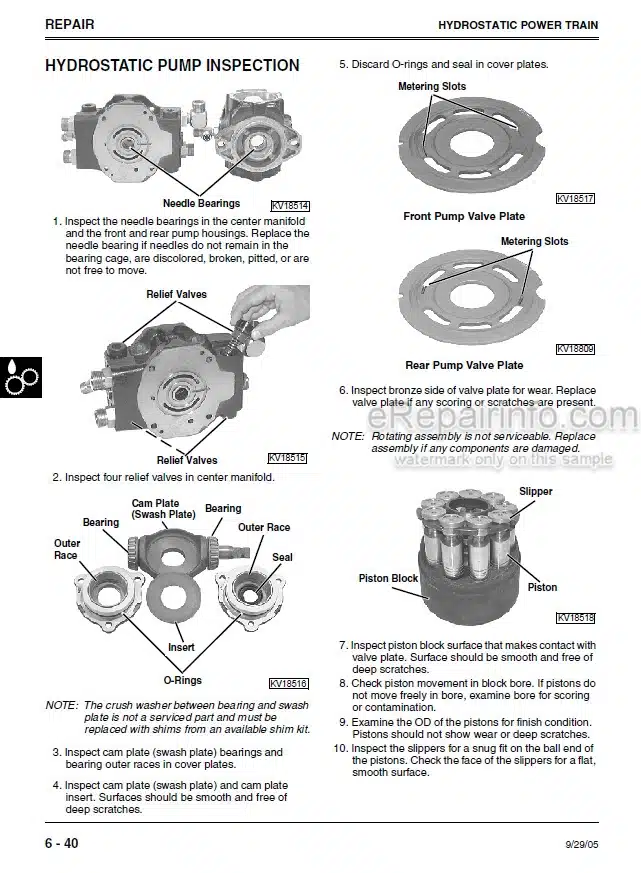 Photo 6 - John Deere 550A 555A Technical Manual Crawler Bulldozer Crawler Loader TM1292