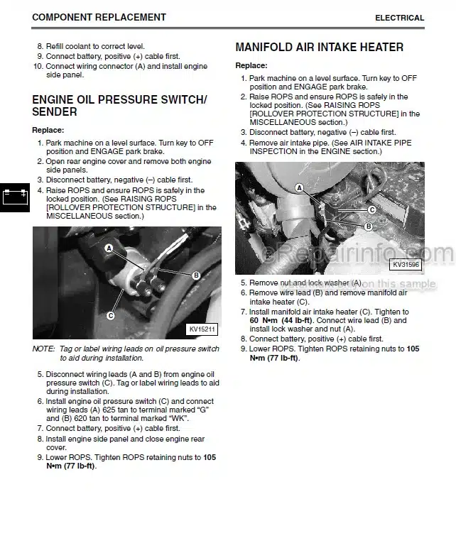 Photo 6 - John Deere 280 Technical Manual Skid Steer TM1749