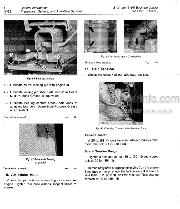 Photo 6 - John Deere 350B Technical Manual Crawler Tractor Crawler Loader TM1032