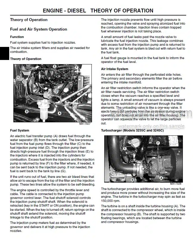 Photo 7 - John Deere 2140 Technical Manual Tractor