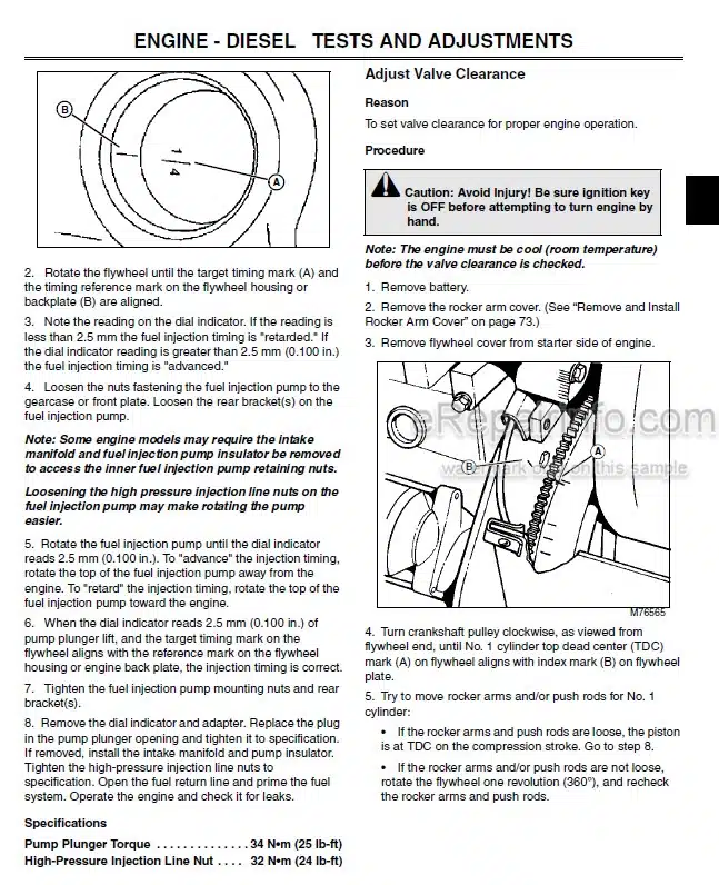 Photo 5 - John Deere 3225C 3235C 3245C Technical Manual Lightweight Fairway Mower TM2105