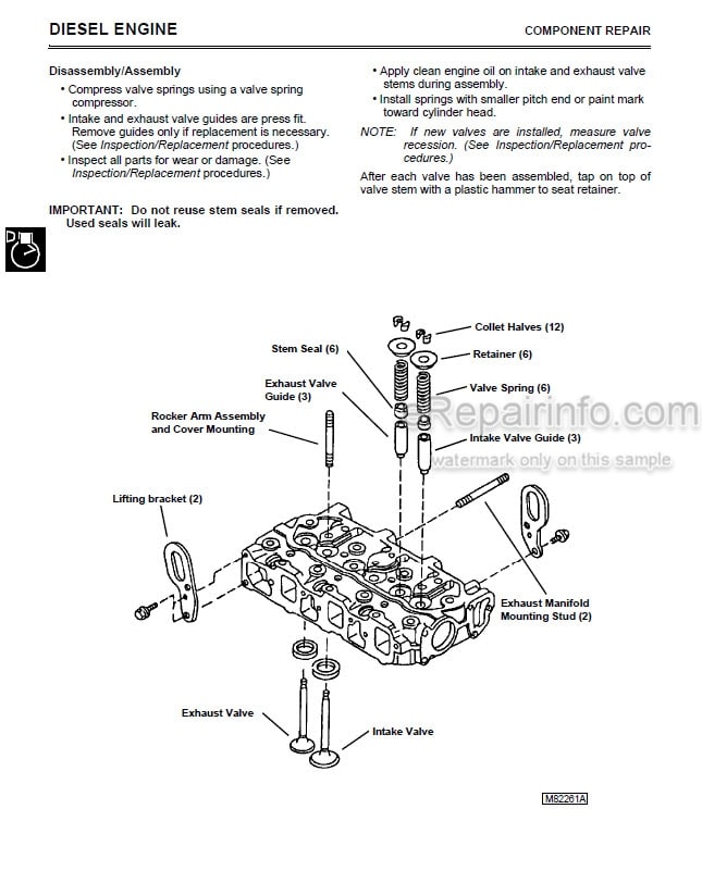 Photo 5 - John Deere 3375 Technical Manual Skid Steer Loader TM1565