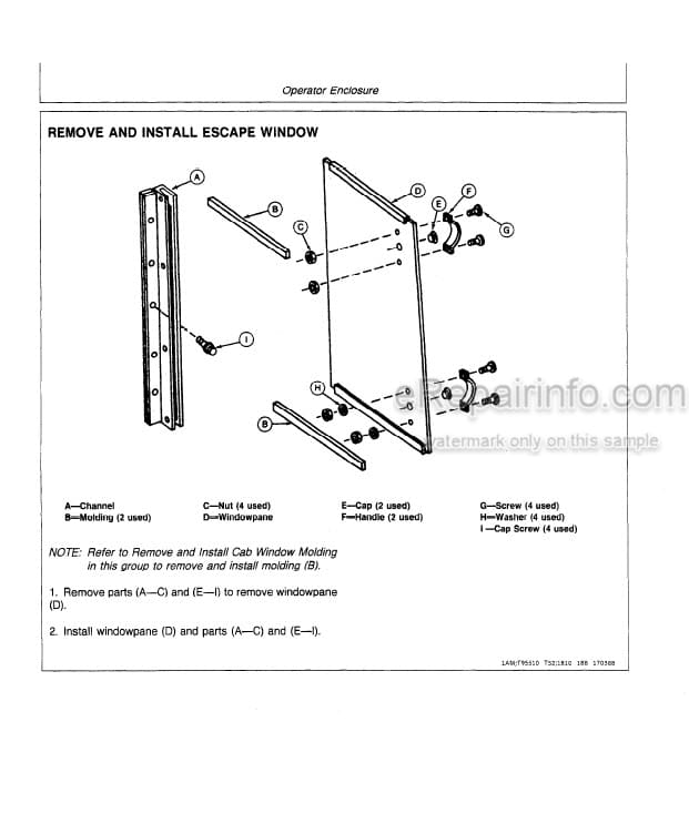 Photo 4 - John Deere 340D 440D 448D Repair Manual Skidder Grapple Skidder TM1437