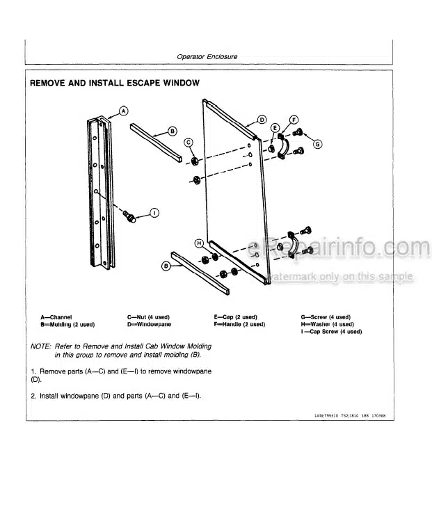 Photo 4 - John Deere 340D 440D 448D Repair Manual Skidder Grapple Skidder TM1437