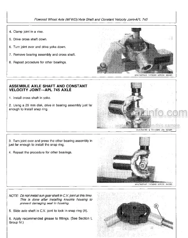 Photo 7 - John Deere 410B 410C 510B 510C Repair Manual Backhoe Loader TM1469