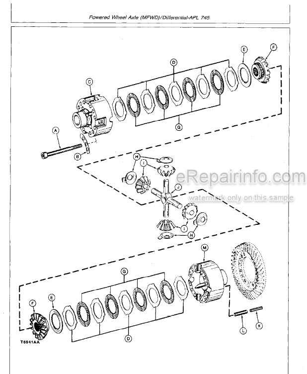 Photo 5 - John Deere 410B 410C 510B 510C Repair Manual Backhoe Loader TM1469