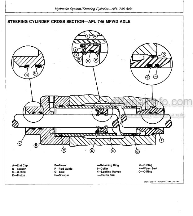 Photo 4 - John Deere 410B 410C 510B 510C Repair Manual Backhoe Loader TM1469