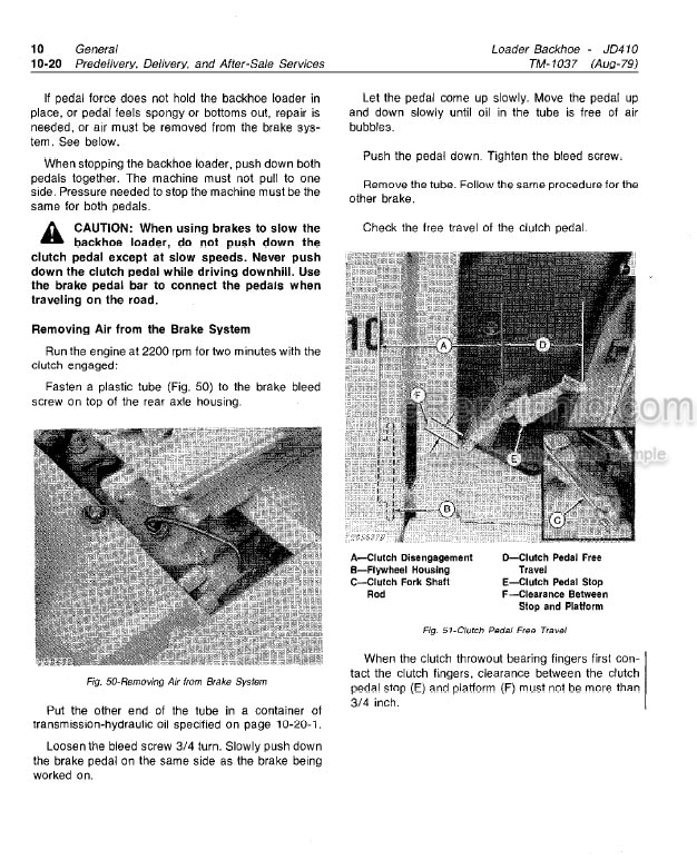 Photo 9 - John Deere 410 Technical Manual Backhoe Loader TM1037