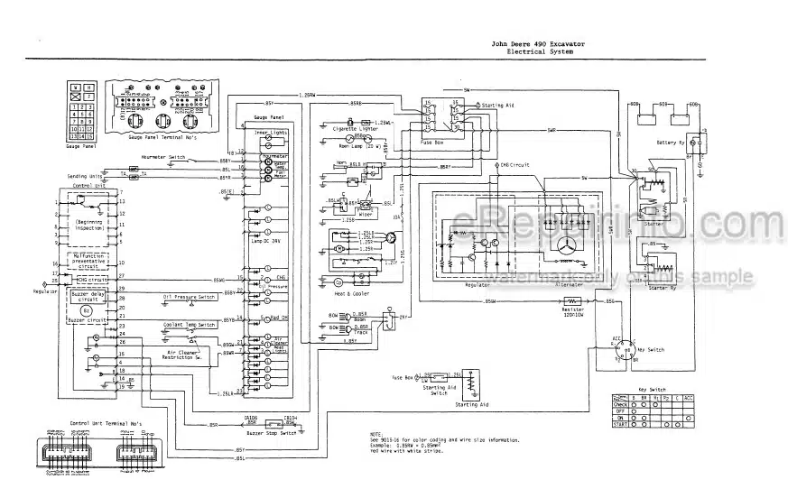 Photo 4 - John Deere 490 Repair Operation And Tests Technical Manual Excavator TM1302