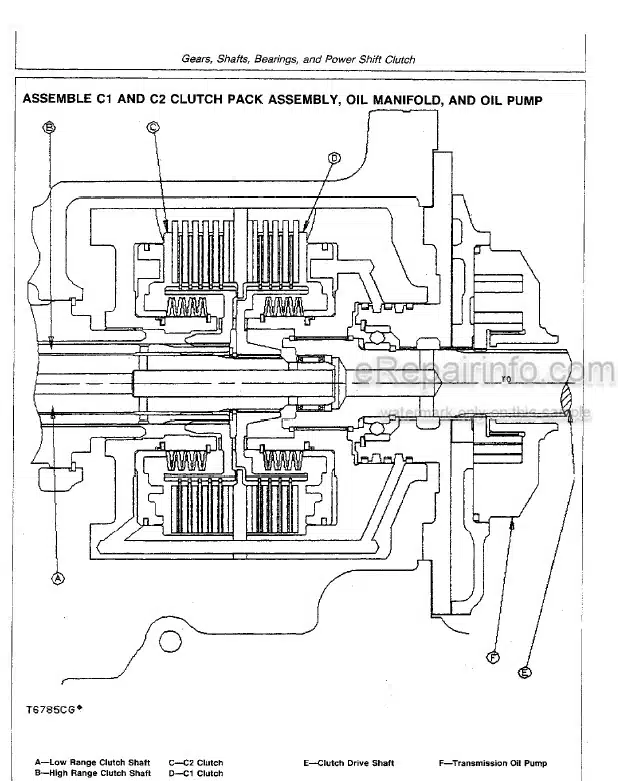 Photo 5 - John Deere 540D 548D Repair Manual Skidder Grapple Skidder TM1438