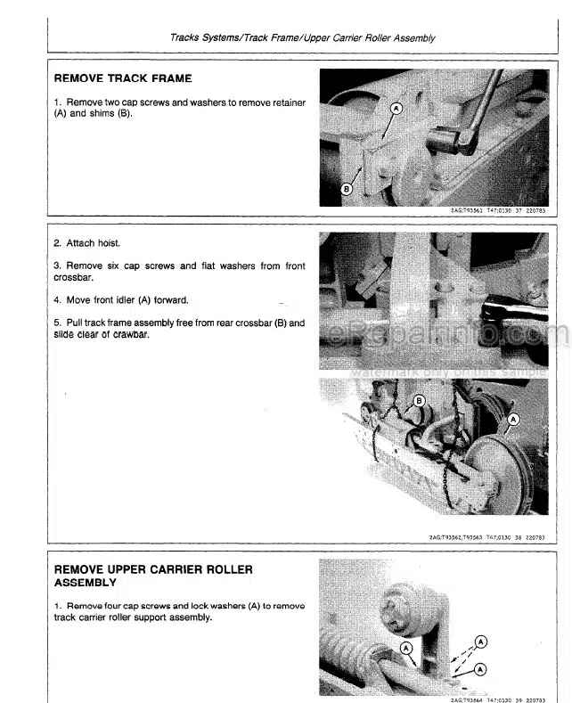 Photo 7 - John Deere 260 270 Technical Manual Skid Steer TM1780