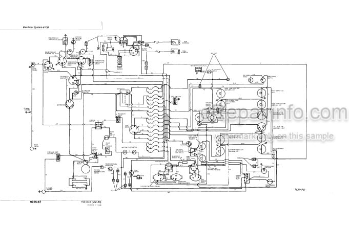 Photo 4 - John Deere 610B 610C Operation And Test Technical Manual Backhoe Loader TM1446