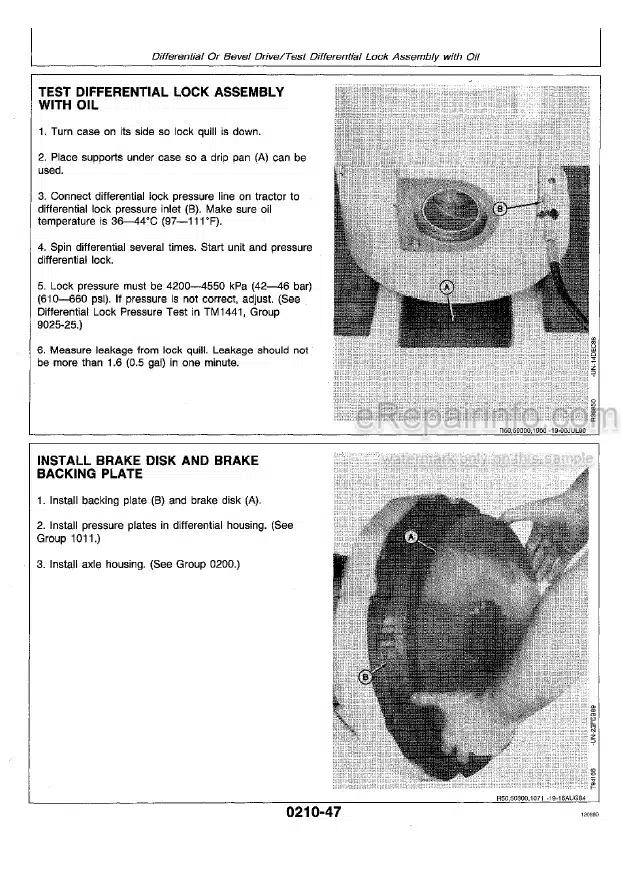 Photo 1 - John Deere 640D 648D Technical Manual Skidder Grapple Skidder TM1440