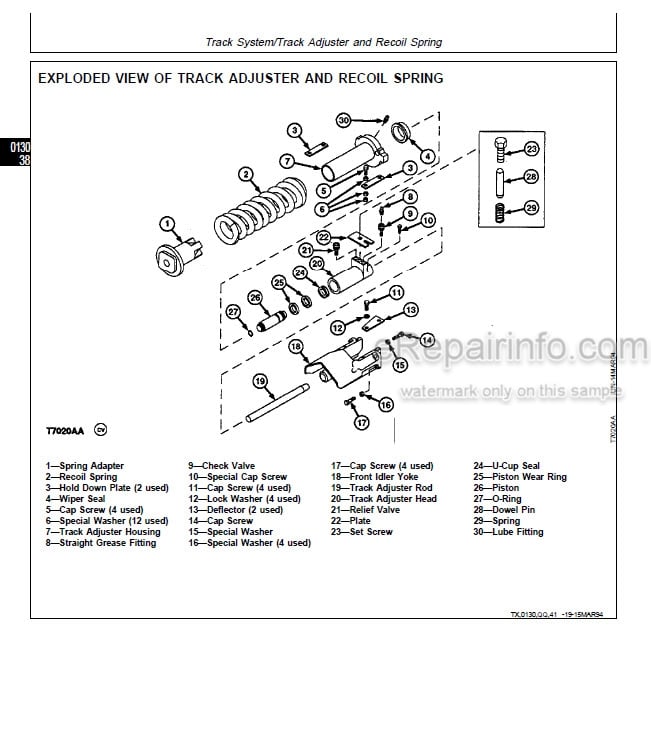 Photo 5 - John Deere 655B 755B Repair Manual Crawler Loader TM1478