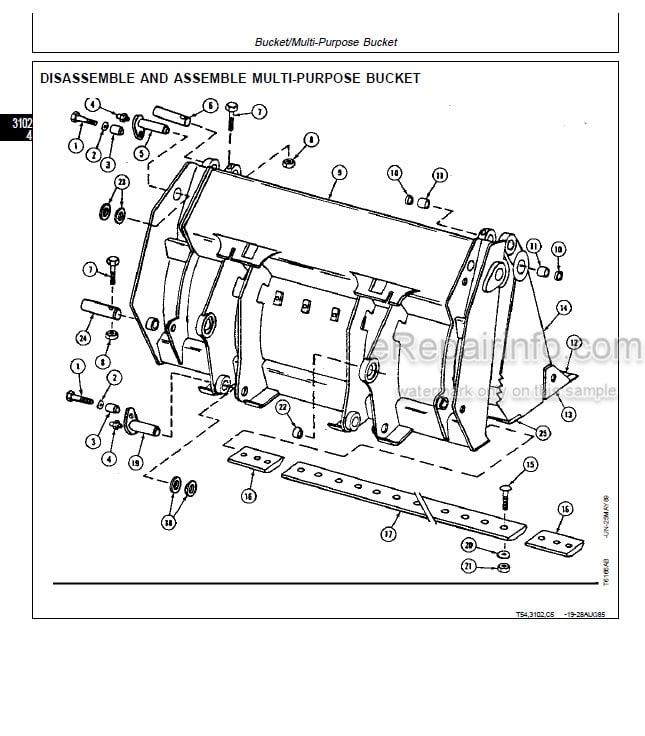 Photo 4 - John Deere 655B 755B Repair Manual Crawler Loader TM1478