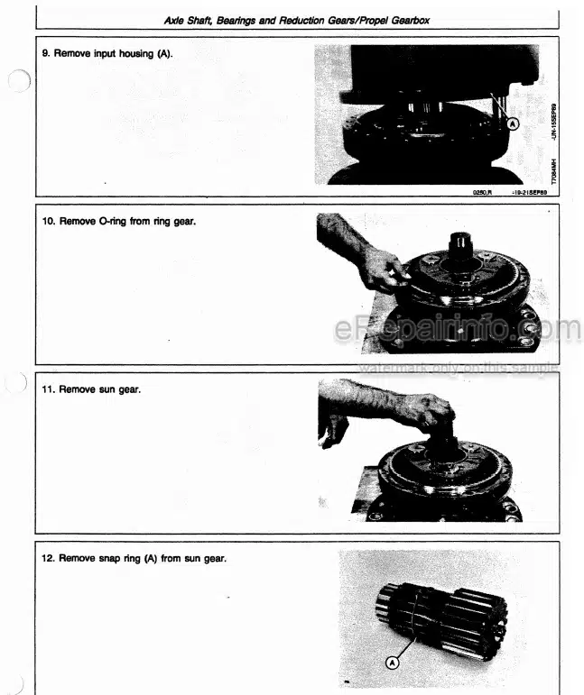 Photo 9 - John Deere 690DR Technical Manual Excavator With All Terrain Wheeled Undercarriage TM124557