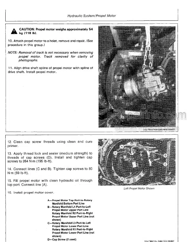 Photo 10 - John Deere 690D 693D Repair Manual Excavator Feller-Buncher Delimber TM1388