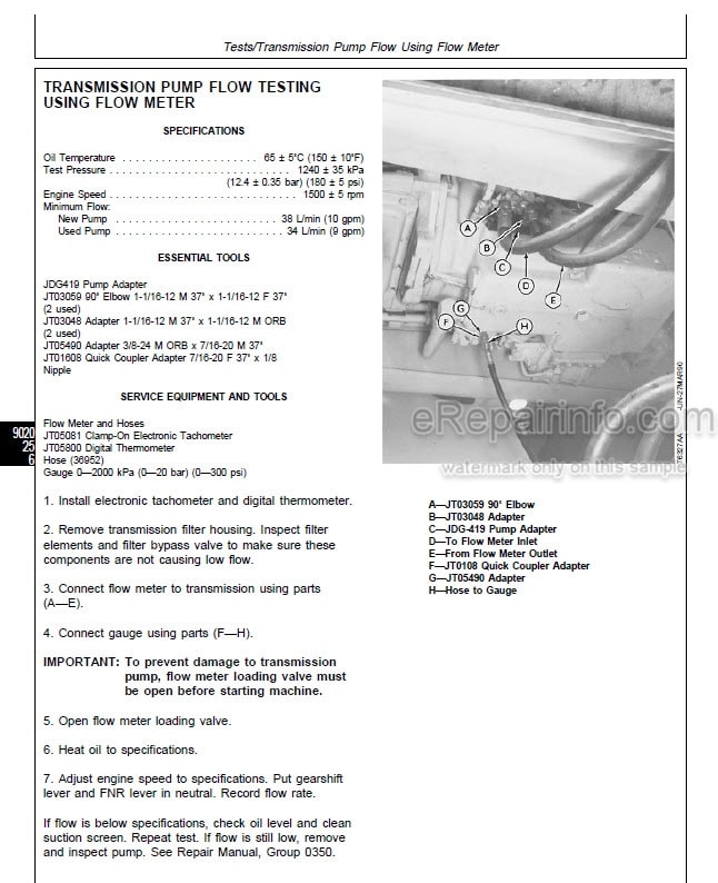 Photo 1 - John Deere 710C Operation And Tests Technical Manual Backhoe Loader TM1450