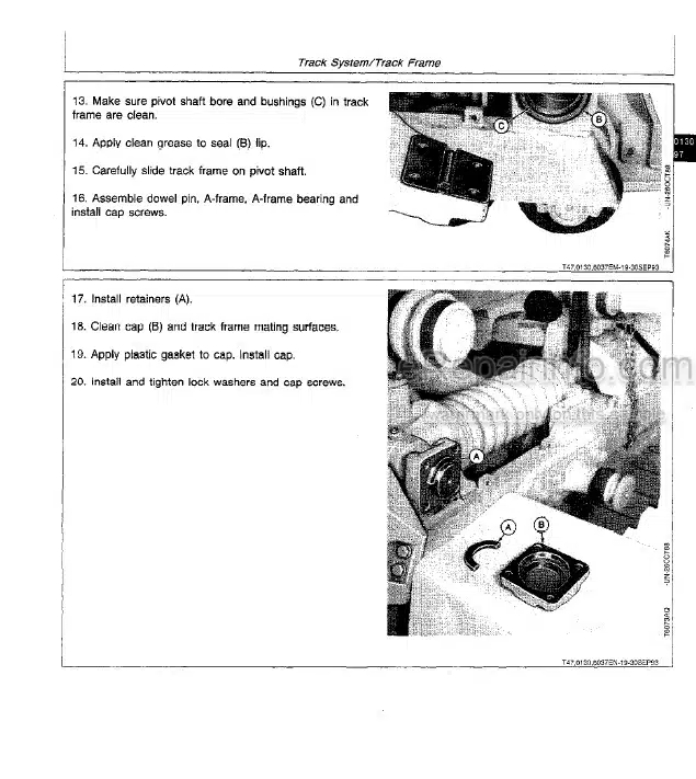 Photo 1 - John Deere 750B 850B Repair Manual Crawler Bulldozer TM1476