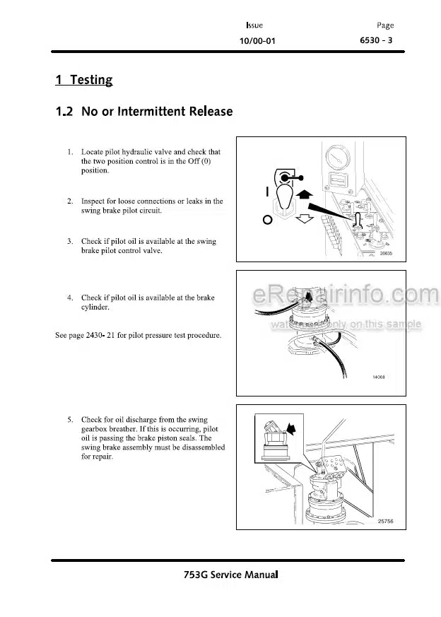 Photo 1 - John Deere 753G Technical Manual Feller-Buncher SN WC753GX002045 – 002063 TM1887 2