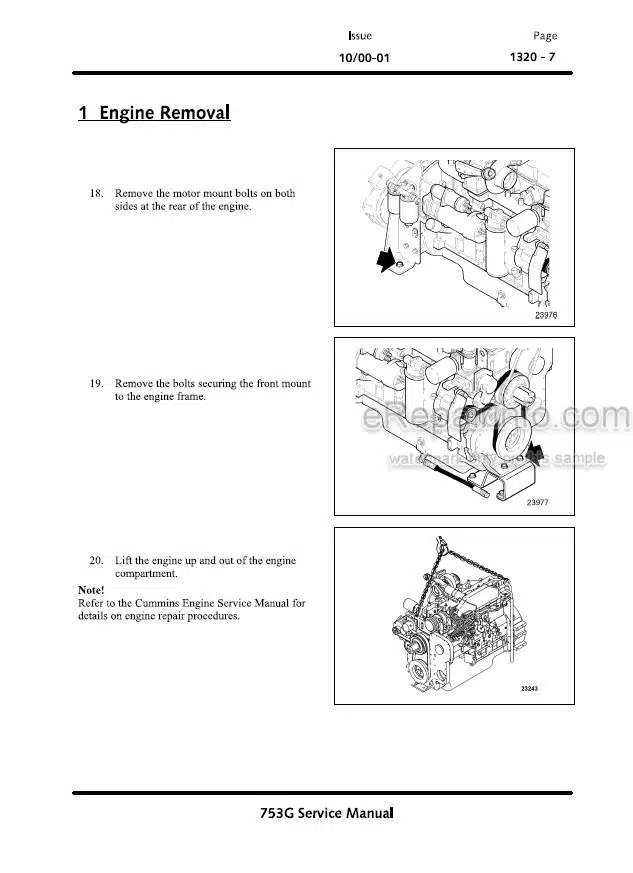 Photo 12 - John Deere 753G Technical Manual Tracked Feller-Buncher SN WC753GX002001 – 002044 TM1887 1