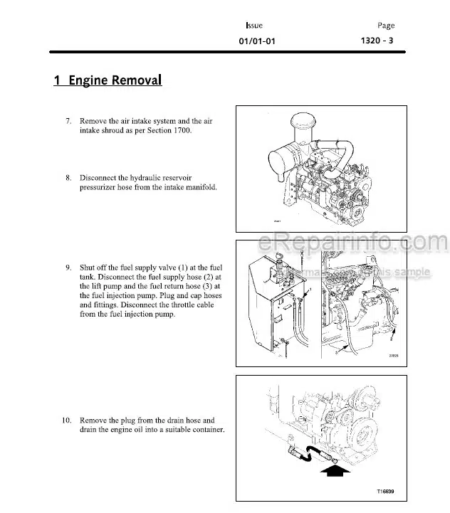 Photo 7 - John Deere JD855 Technical Manual Crawler Loader TM1165