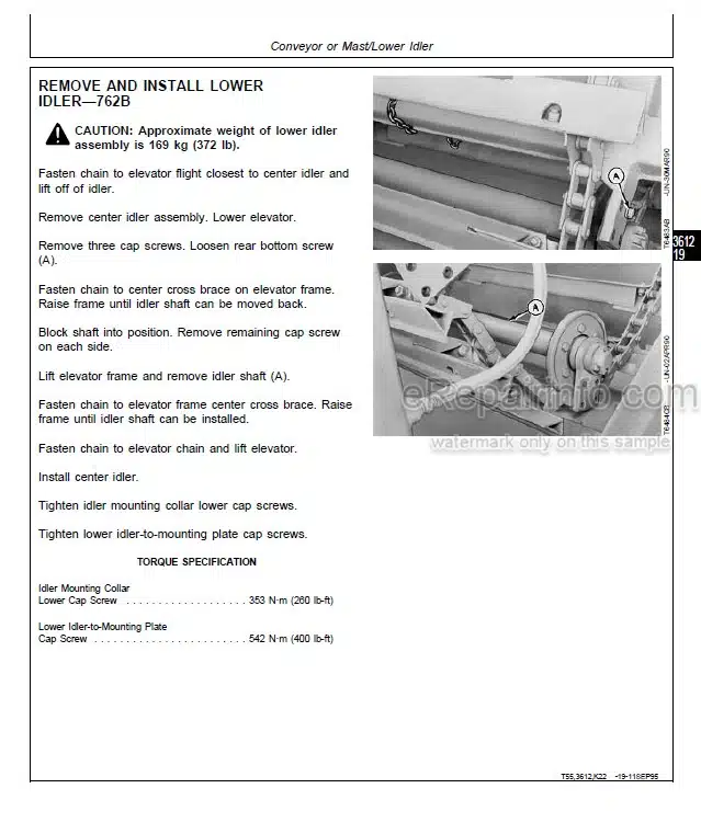 Photo 11 - John Deere 762B 862B Repair Manual Scraper TM1490