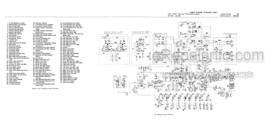 Photo 3 - John Deere 770A 770AH 772A 772AH Technical Manual Motor Grader TM1361