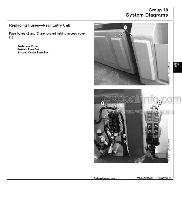 Photo 8 - John Deere EX330LC-5 EX370-5 Technical Manual Supplement Forester TM1912