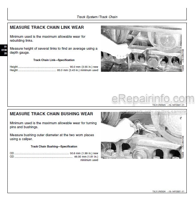 Photo 7 - John Deere Hitachi EX110-5 Repair Manual Excavator TM1733