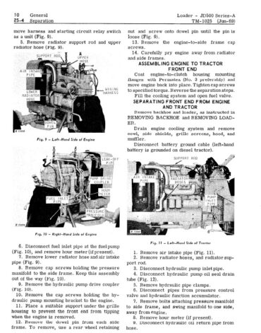 Photo 6 - John Deere JD500 Series-A Technical Manual Loader TM1025