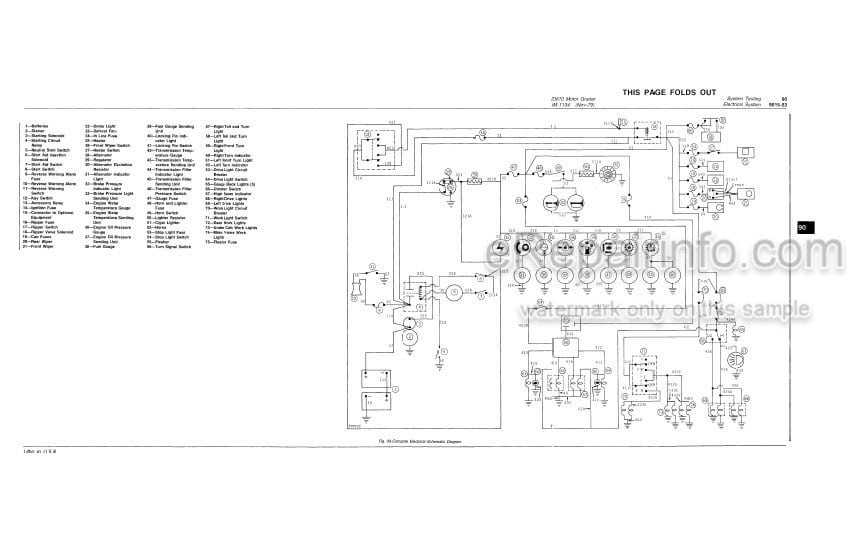 Photo 4 - John Deere JD670 Technical Manual Motor Grader TM1134