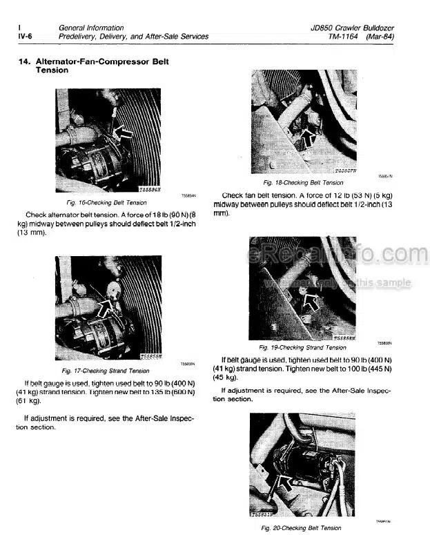 Photo 5 - John Deere JD850 Technical Manual Crawler Bulldozer TM1164