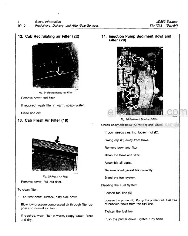 Photo 9 - John Deere JD862 Technical Manual Scraper TM1212