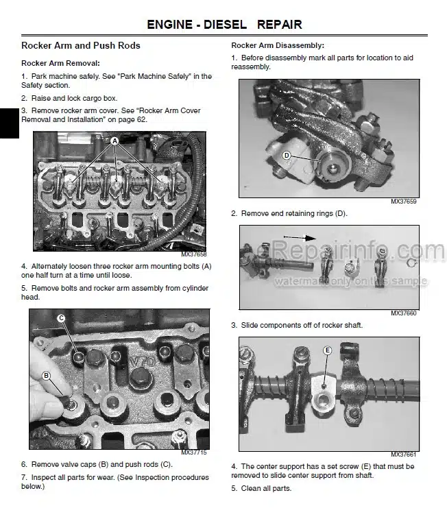 Photo 7 - John Deere JD890 Technical Manual Excavator TM1163