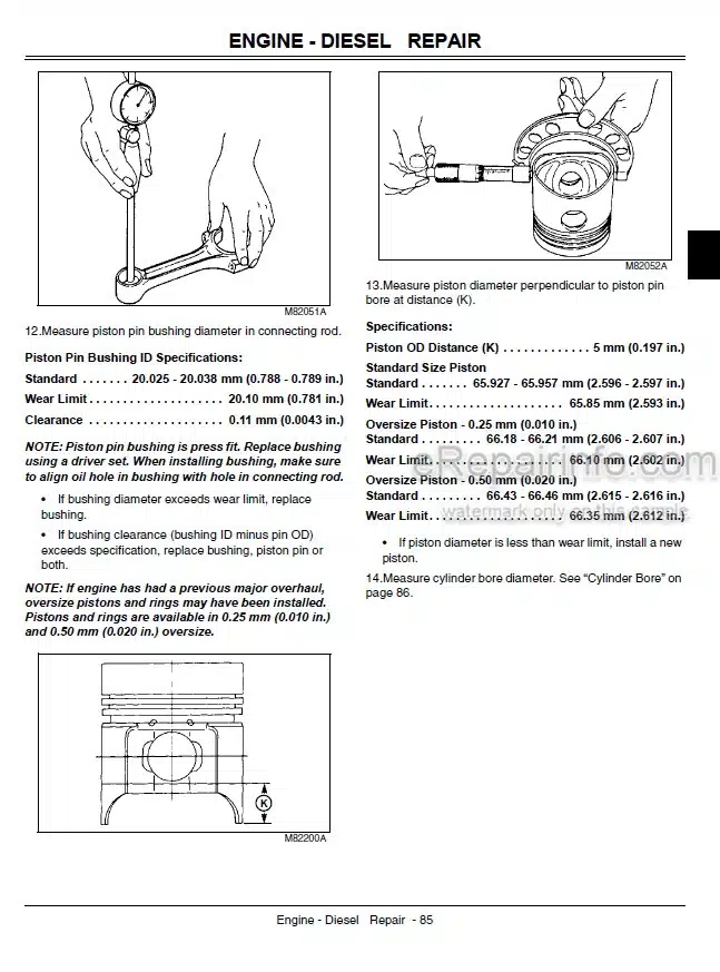 Photo 5 - John Deere M-Gator Technical Manual Gator Utility Vehicle TM1804