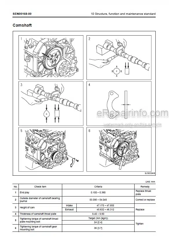 Photo 5 - Komatsu 107-1 Series Shop Manual Engine SEN00161-08