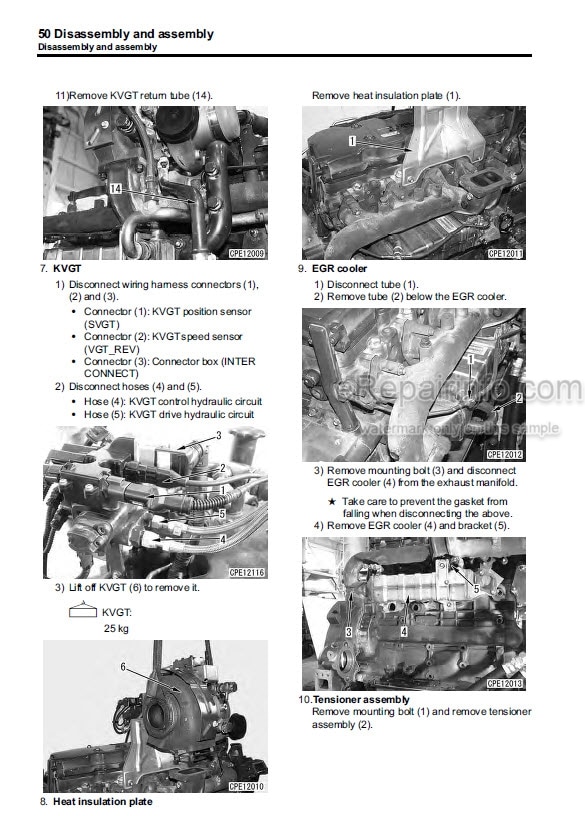 Photo 6 - Komatsu 108 Series Shop Manual Diesel Engine SEBE62210104
