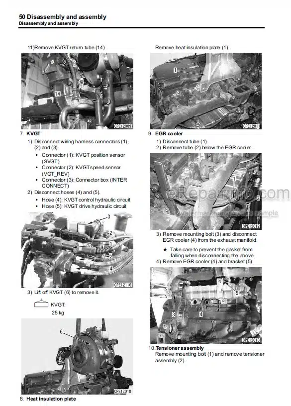 Photo 7 - Komatsu 107E-2 Series Shop Manual Engine SEN05623-01