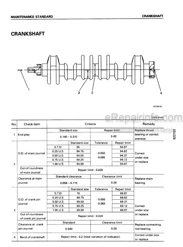 Photo 5 - Komatsu 108-2 Series Shop Manual Diesel Engine SEBM006906