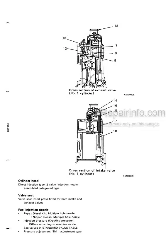 Photo 3 - Komatsu 108 Series Shop Manual Diesel Engine SEBE62210104