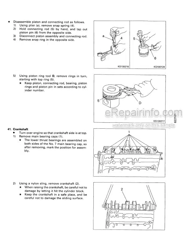 Photo 6 - Komatsu 108 Series Shop Manual Diesel Engine SEBE62210104