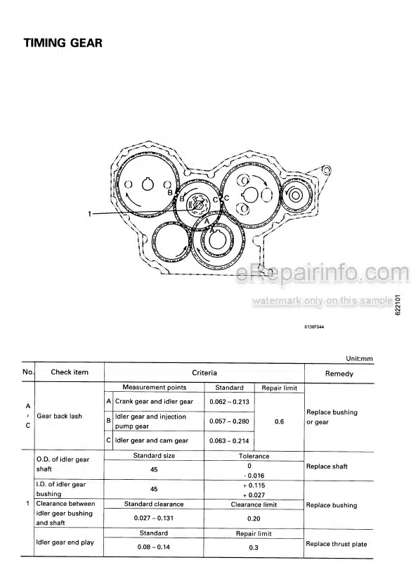 Photo 5 - Komatsu 108 Series Shop Manual Diesel Engine SEBE62210104