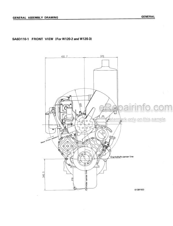 Photo 3 - Komatsu 110 Series Shop Manual Diesel Engine SEBE6138A05